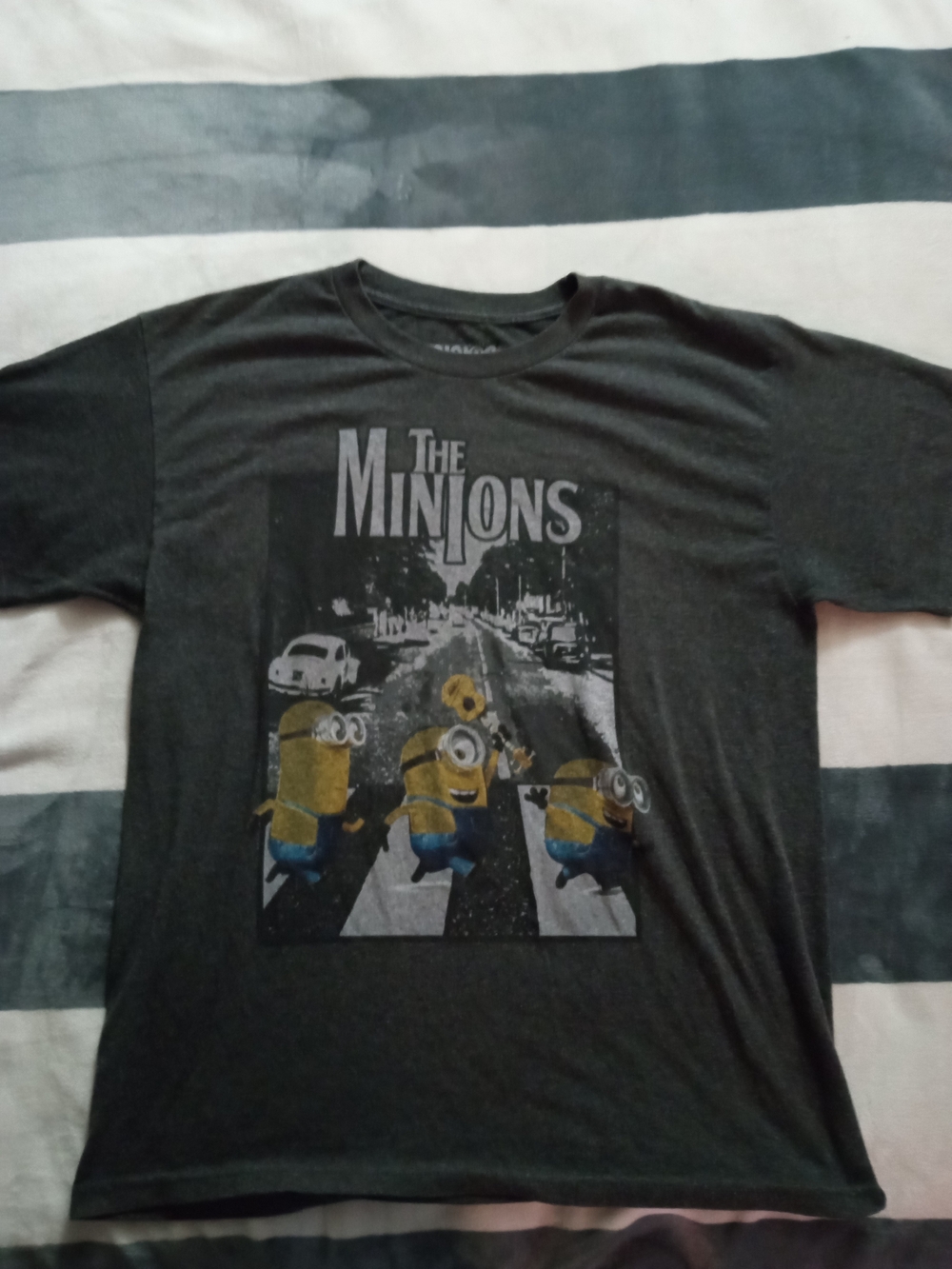 The Minions Graphic Tee - Dark Gray Short Sleeve Shirt